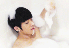 changrick:  ‘they shower for 2-3 hours, soaking in the tub. they always play together.’ r: i like taking bubble baths… c: yes, we have fun. 