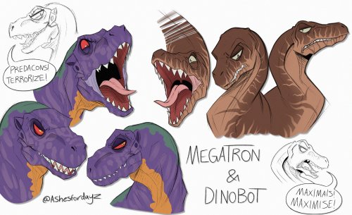 ashesfordayz: Doodled some Dinos!
