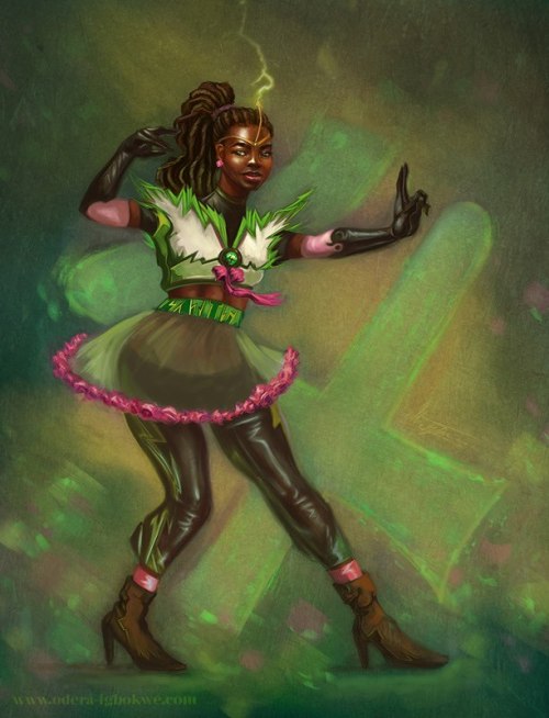 wearewakanda:  The Afro-Diasporic Fantasy Art Of Nigerian-American Illustrator Odera IgbokweWΛW | Like : Tweet : Pin : Blog#WeAreWakanda