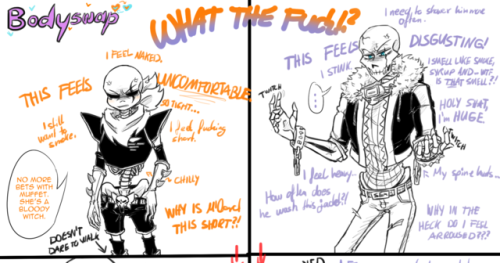 Kinktober Day 4 - BodySwap (Funny, Dirty SFDcest)
