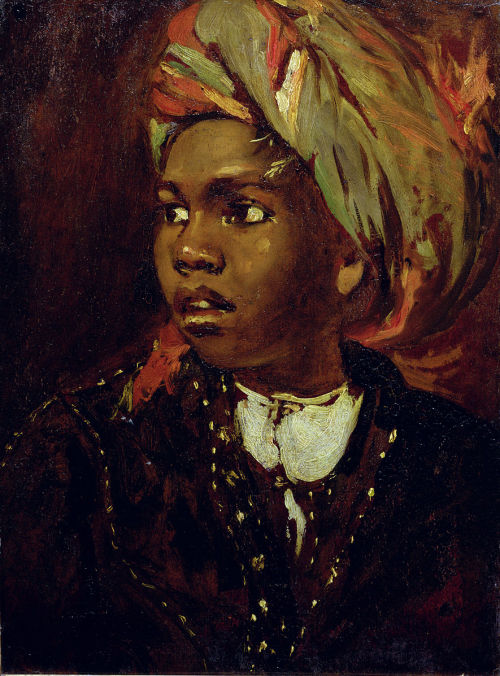 William Etty. Study of a Black Boy. 1827-1838. Oil on board. York Art Gallery.