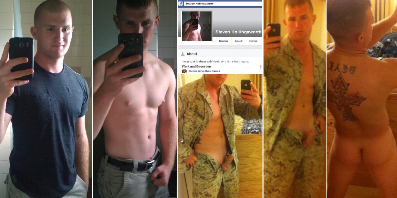 stillhotandexposed:  USMC stud named and fully exposed from every angle.   Do yourself