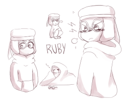 ruby with glasses is good shit also i’d like to think that ruby is shy about being nearsighted