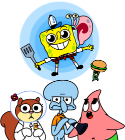 pizzasupper-art:idk here have some spongeboob