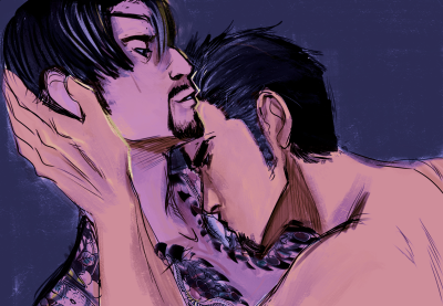 saltandbees:Drew some snake kisses and undercut fussing for @strawberry-jan !