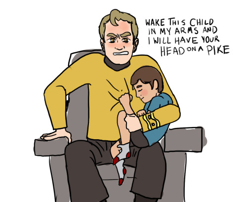 poetry-draws: There’s plenty of de-aged!Jim and de-aged!Spock but where is my cranky Southern 