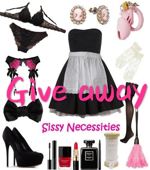 alexissux: boislutchloe:miss-chastity:New Giveaway! Join the giveaway and win the most cutest sissy 