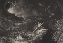 scribe4haxan:  The Deluge (1831-1839 / Mezzotint and etching) - John Martin 