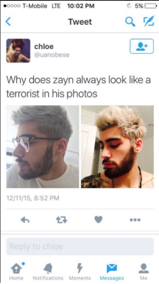 congenitalprogramming:  zaynalpayne:  zlouds:  i love when shitty racists get what they deserve :)    why would you even???     