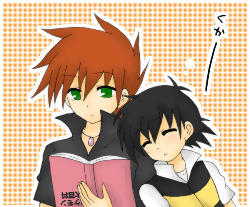 mypalletshippinglove:  Source: Pixiv I love Gary’s green eyes ♡  