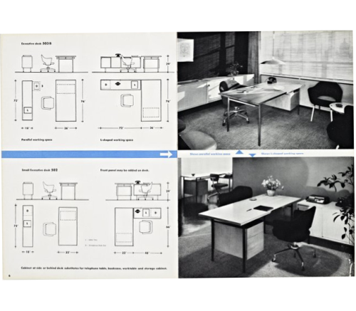 Herbert Matter, artwork for Knoll Office / Planned Furniture brochure, 1954. Knoll Associates, USA. 