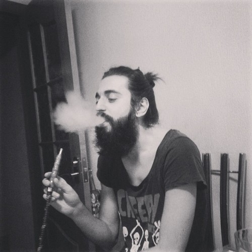 Porn photo #smoke #hookah #beard #russian #spring #korolev