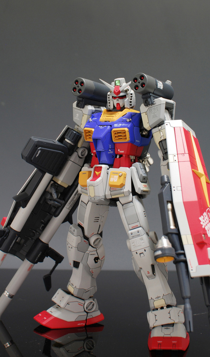 lj7stkok:  gunjap - [MG] RX-78-2 Gundam Ver.Full Weapon Set: Improved, Custom Build