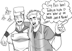 Carolinescommissions:  We’re Riding The Bus To Flavortown 