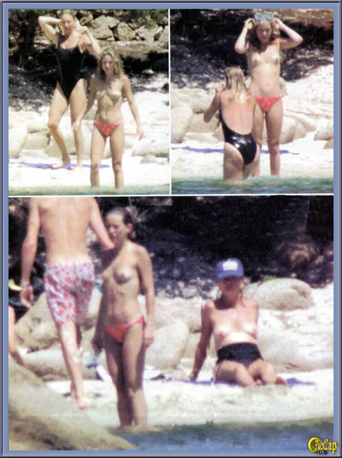 Kate Hudson and Goldie Hawn (Actresses) topless in Sardinia (1994)