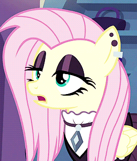 amdots:Goth Fluttershy in ‘Fake It Till You Make It’