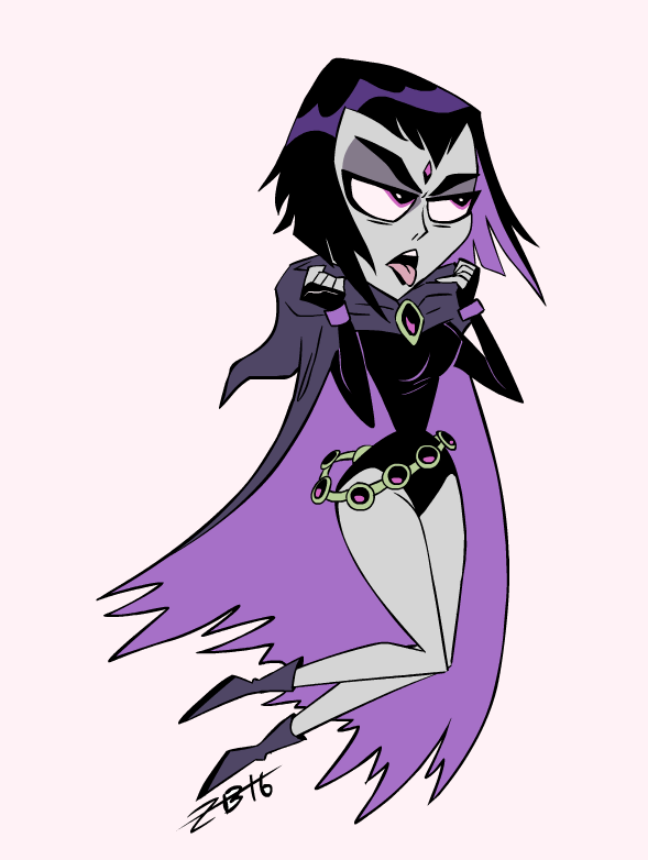 snaggle-teeth:I don’t know why I keep wanting to draw Raven but here’s a colored