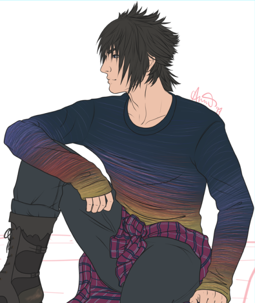 fairygodpiggyart:  Fashion Fantasy XV [wips] - lineart and flats are done on all of them!