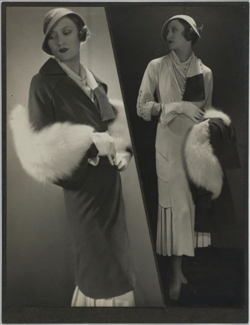 Modèle « Monte-Carlo » de Maggy Rouff, dress and coat in 1932 © Galliera / Roger-Viollet