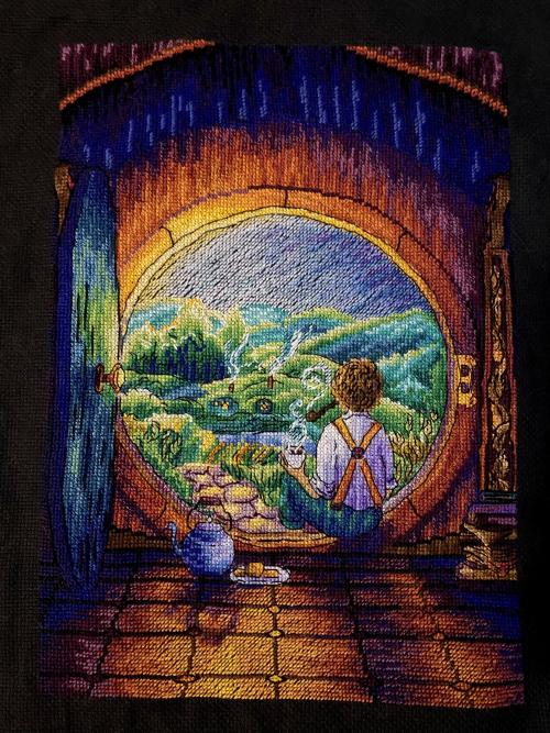 Crossstitchworld:  This Hobbit Themed 2020 Christmas Present Was Just A Wee Bit Behind