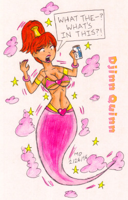 mdfive-art:  I got the idea from this: http://mdfive-art.deviantart.com/art/Genie-and-or-Harem-Quinn-Ideas-539106047And also this: http://mdfive-art.deviantart.com/art/Tangerine-The-Orange-Crush-Soda-Genie-560566058 So, there’s this fashion-obssesed