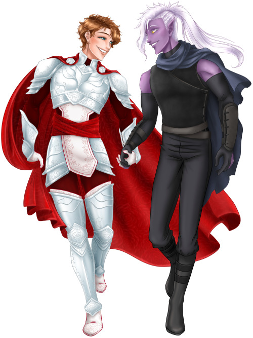 Design for a standee of our oc’s Alberto and Hadeth (@dakara_E’s).Diseño para standee de nuestros pe