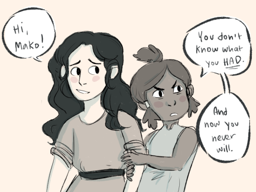 element-of-change:  copperyy:  Korrasami childhood!AU… because I’m Korrasami trash and because Korrasami is an important ship  ALSO WUKO YESSSS  rofl XD
