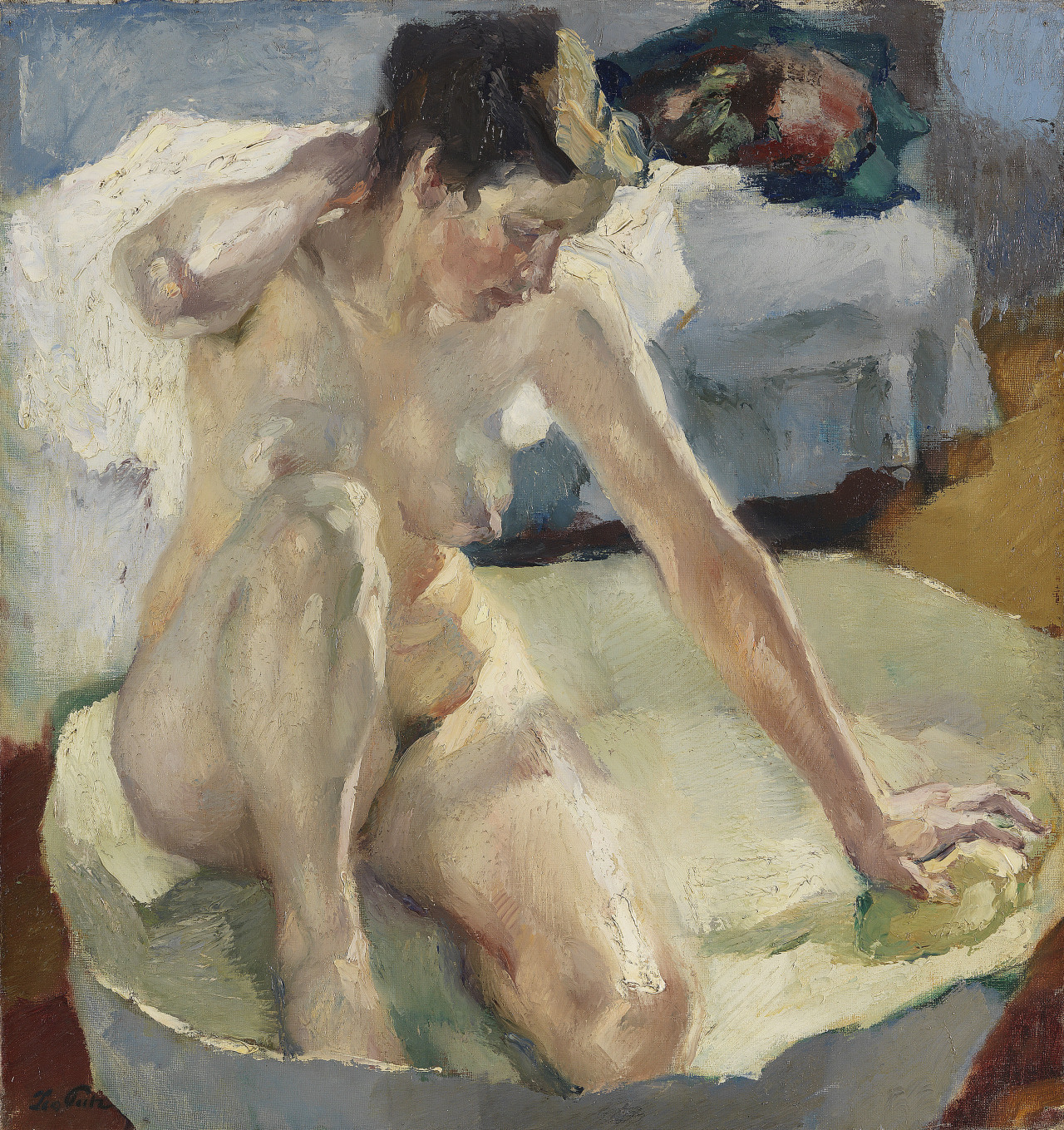 Leo Putz - In der Badewanne, 1911 (LARGE/HQ)