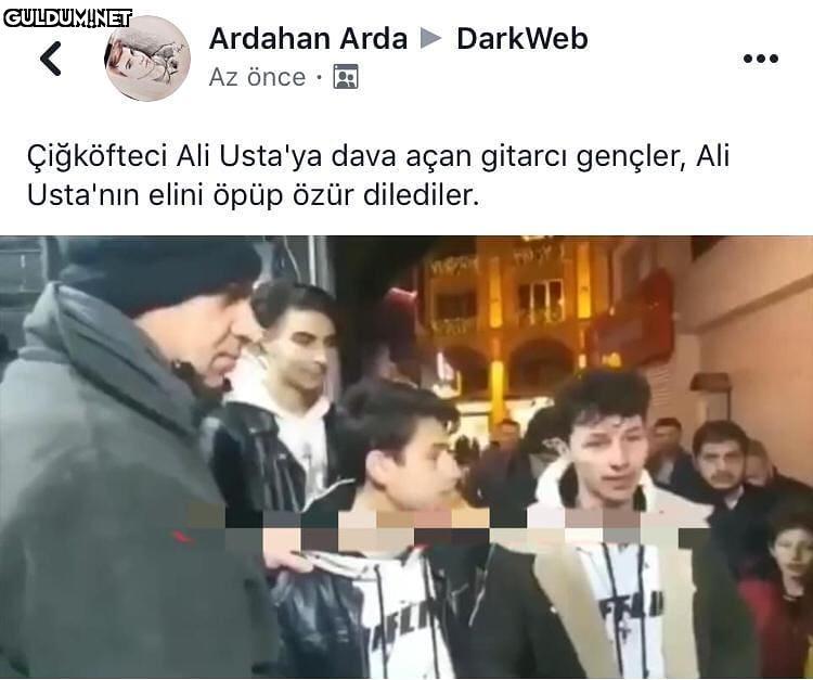 Az önce .
Çiğköfteci Ali...