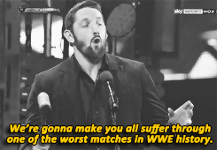 jennifersteele:  cherokeemilkshake:  iagadeetrap:  englandfinest:  Smackdown, January 24th, 2014.  mmmm…  And here I didn’t think I could love Wade anymore than I already did.  This was one of the best shoots/promos ever. Barrett should have a mic