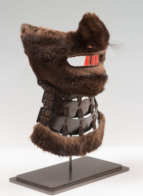 Shokumō menpōFurred samurai armor maskMid to late Edo period, 19th centuryThe mask is built in two p