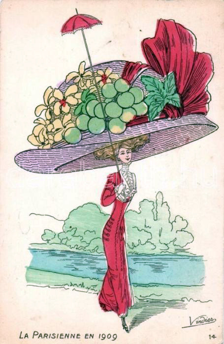 Fashion in 1909 by Vindier