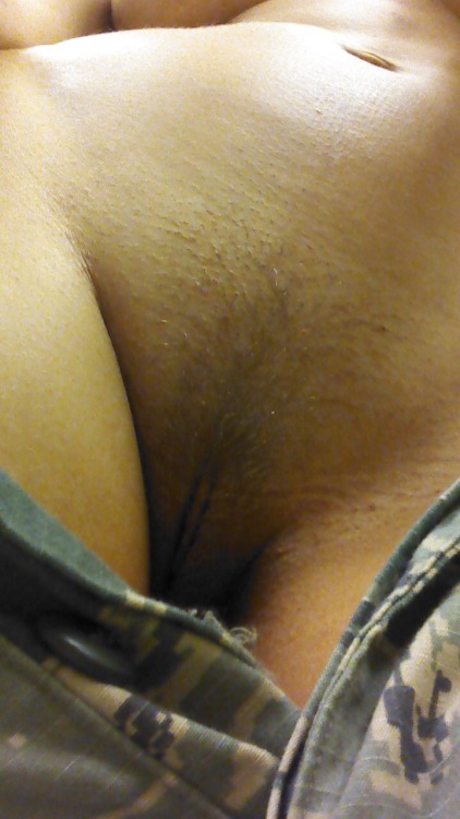 lifeofatongue:  Thank you scaredydogg for the submission.   Your are naughty and we love it.  Beautiful military pussy.  