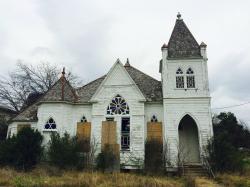 aiiaiiiyo: Abandoned church, Bartlett Texas,