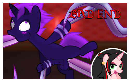 cayennesdungeon:Cayenne, mistress of the intentionally misleading writing! Starring @phantomthorns and a completely innocent flower. “Bad” End it says >w>
