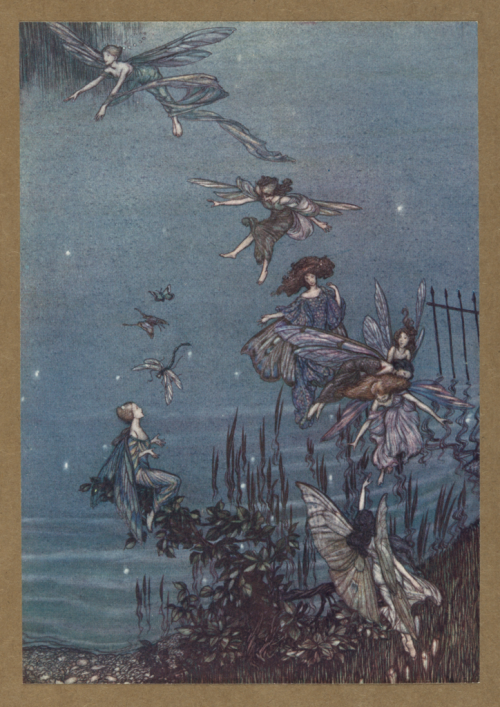 Illustrations by Arthur Rackham for Peter Pan in Kensington Gardens, 1906