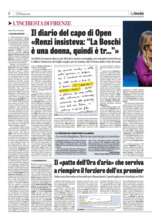 La Verità, 14 Novembre 2020