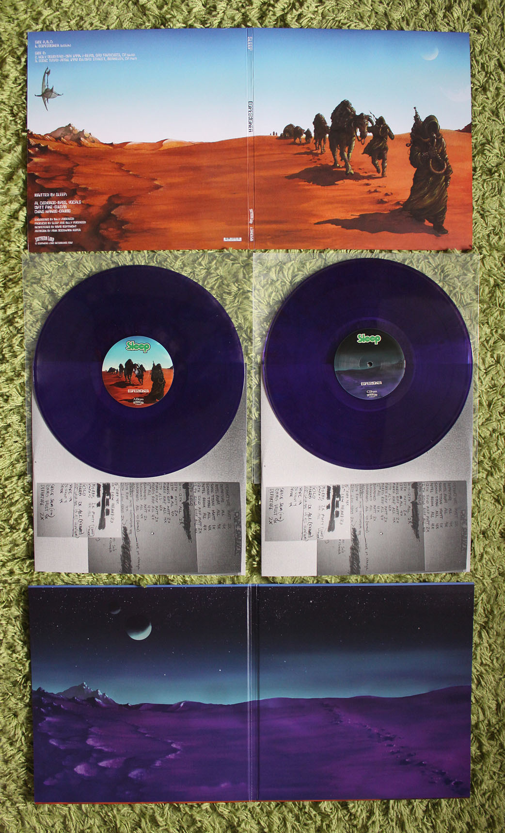 top-five-records:  Sleep | ‘Dopesmoker’ | Reissue 2012 | 2xLP | Clear purple