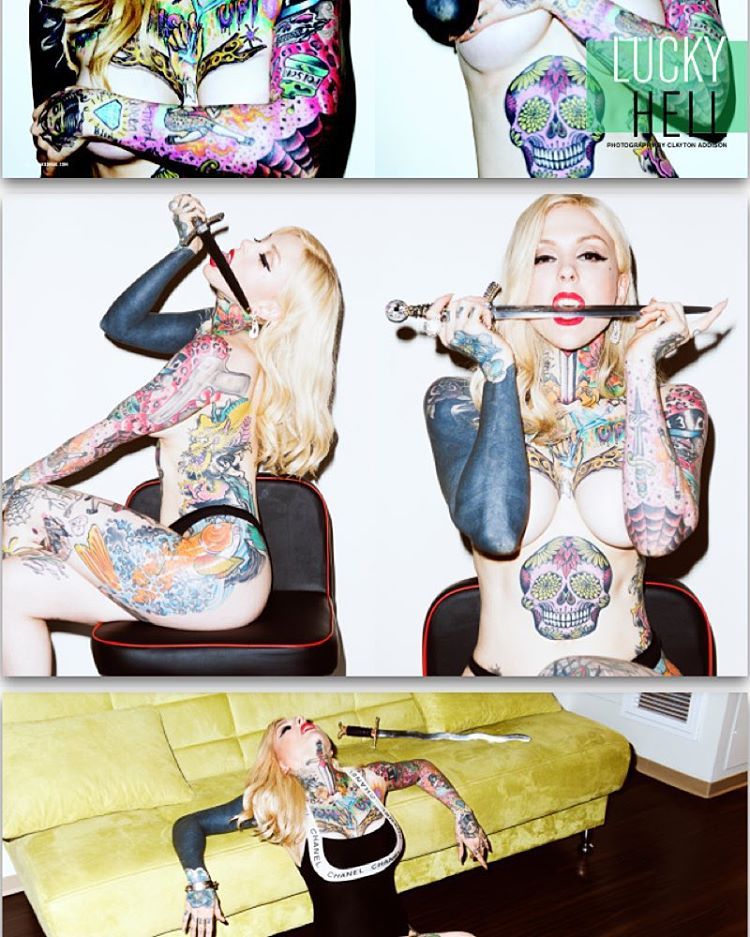 theluckyhell:  Find the spread I shot for #inkedgirls #inkedgirlsmagazine @inkedmag
