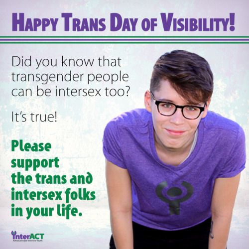 Yo Happy Trans Day of Visibility with a special shoutout to our trans friends who also happen to be 