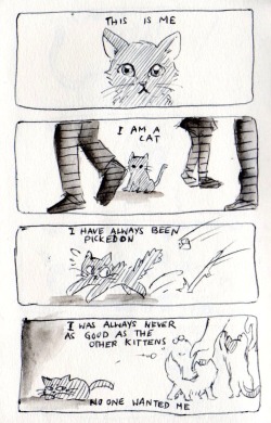 lunamoonfire:  ask-zaz-the-arcanine:  brokenbluebells:  hisbutlersinful:  sir-marshall-lee:  bettemus99:  the-juiceboxkittens:  utatapyon:  I actually drew a comic (I think)  no, o my cat  Heart ache..    Why would you hurt me and muse in this way T_T