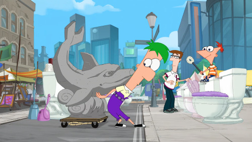 Ferb likes dolphins.