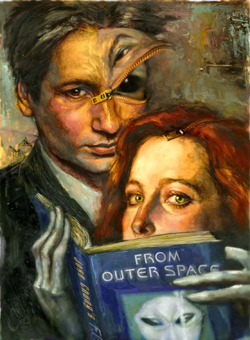 herbertwest:Thom Ang is an artist who’s done a whole lot of extraordinary work for the X-files. This