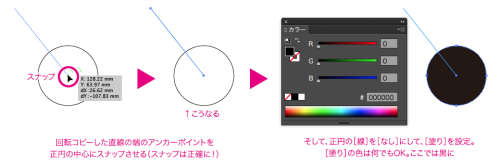 Illustratorで接線 正円に接する直線 を作る方法 Saucer