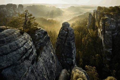 The City of Stone The eroded sandstone pinnacles in the photo are found in the (somewhat misnamed) S