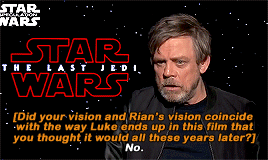 chrsevans:  I said to Rian: Jedis don’t give up. But, if he [Luke] made a mistake,
