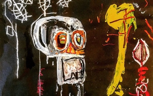 Found one of my old paintings- homage to the best, Basquait