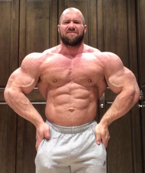 pjsesq:Big Canadian boy Adam Walsh The long bicep and pectoral muscle bellies. Big delts and clavicl