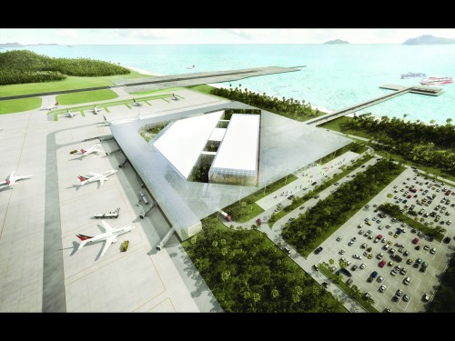 {Found this proposal for the Boracay Airport in Caticlan, Philippines by CAZA. I saw a few other one