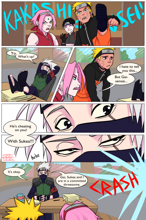 Yamato Dragged Kakashi Back By The Ear And Now Sakura And Naruto Are Trying To Figure Out Where He Fits